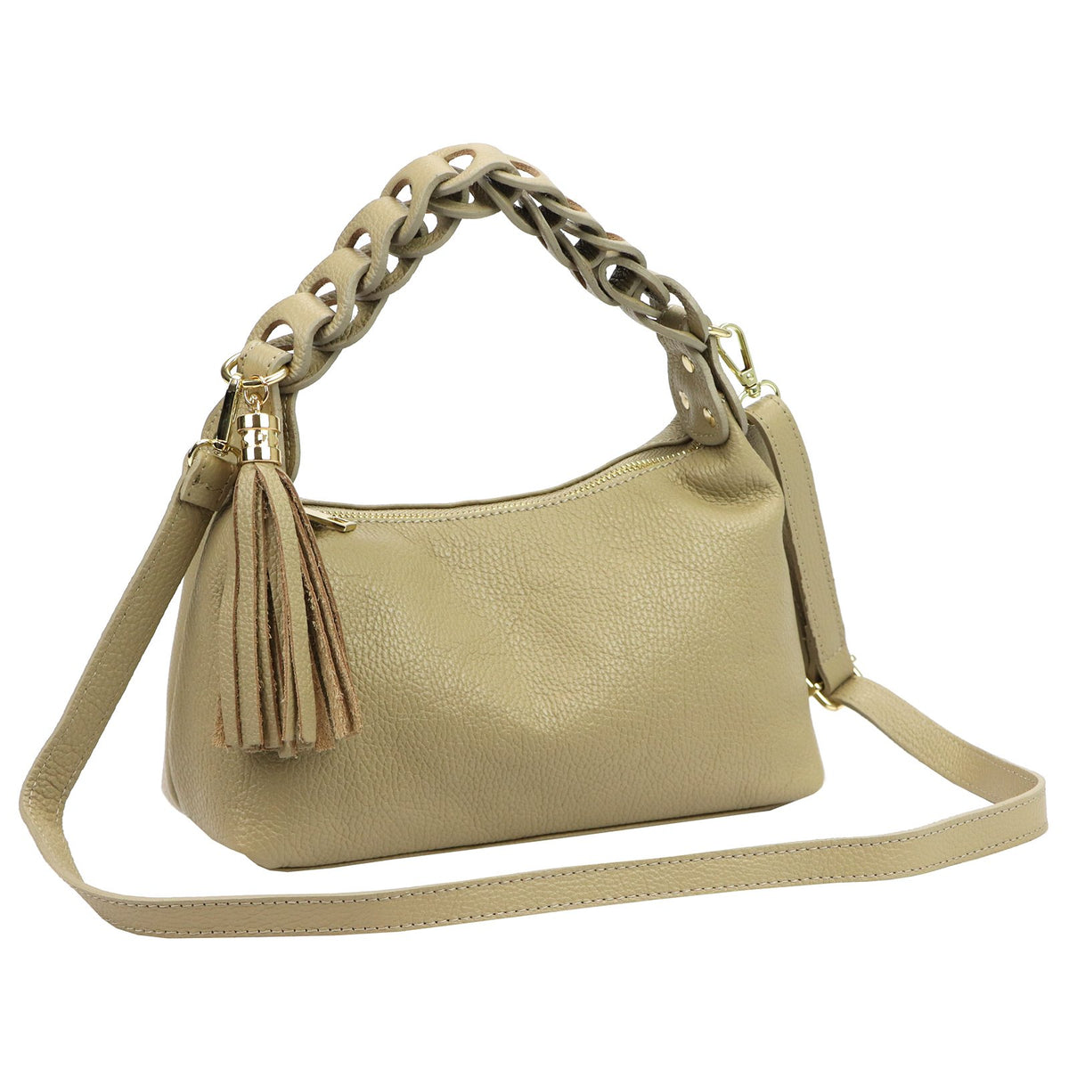 Luka 26-032 DOLLARO taupe odinė rankinė taupe