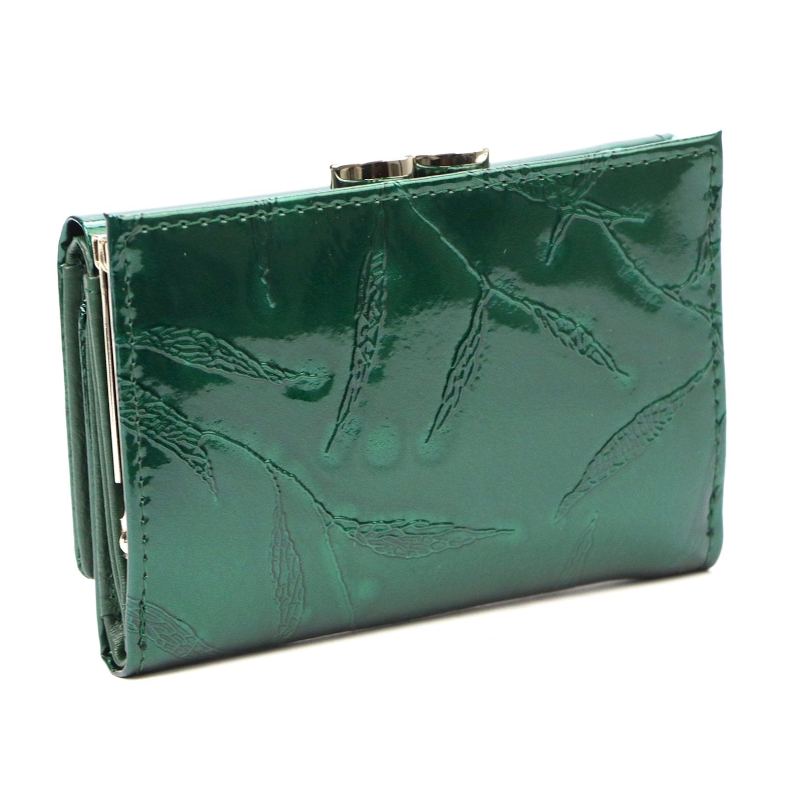 Pierre Cardin 02 LEAF 117 žalia odinė piniginė zielony