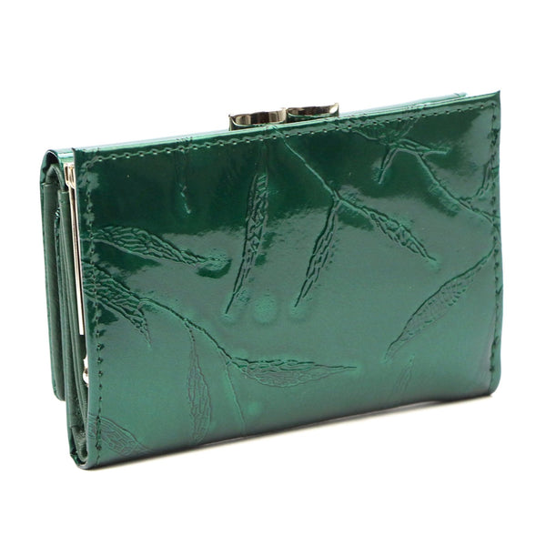 Pierre Cardin 02 LEAF 117 žalia odinė piniginė zielony