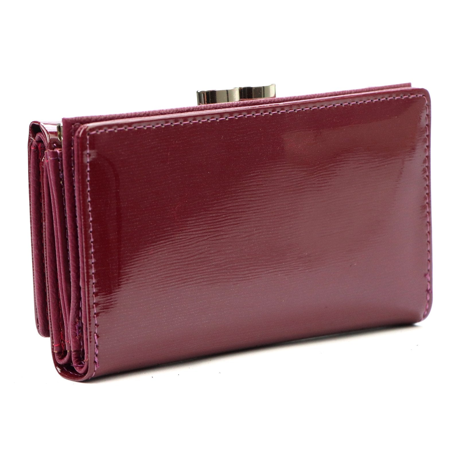 Pierre Cardin 05 LINE 108 violetinė odinė piniginė fioletowy