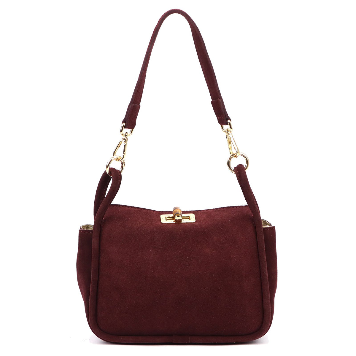 Luka 26-172 bordo odinė rankinė bordo