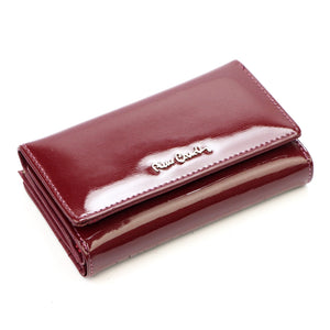 Pierre Cardin 05 LINE 108 violetinė odinė piniginė fioletowy