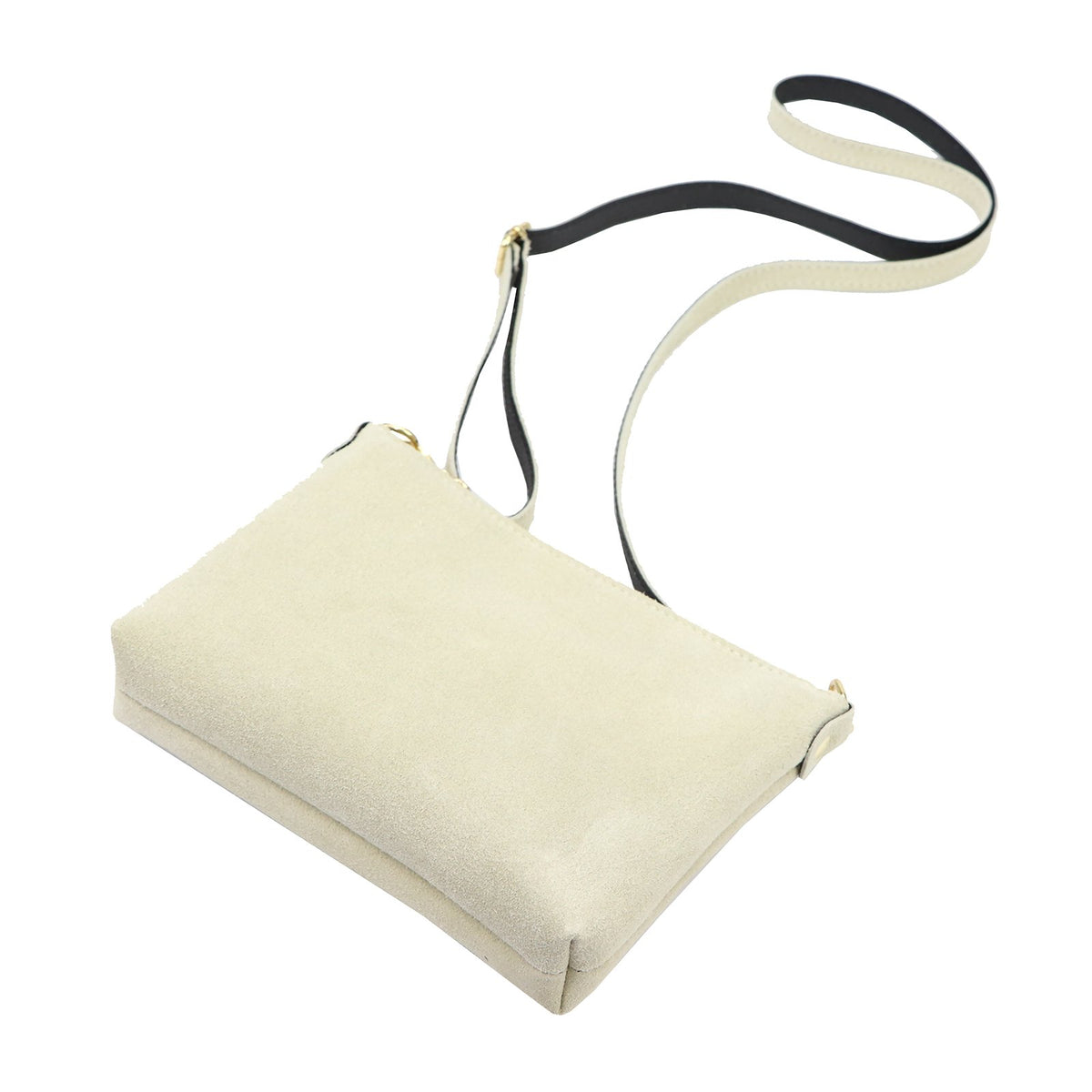 Luka 26-093 smėlio spalvos zomšinė odinė rankinė beż