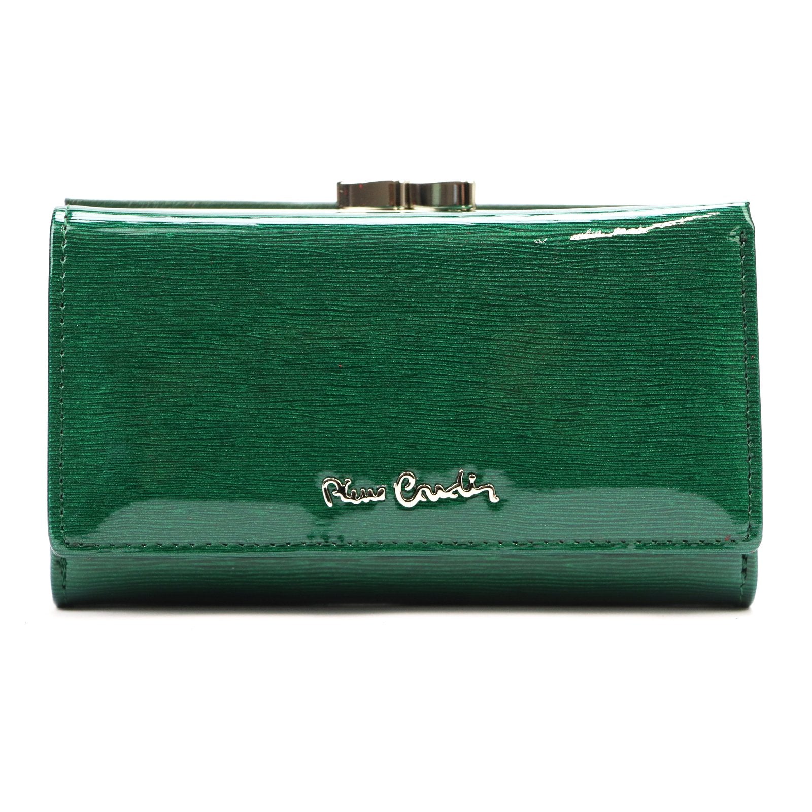 Pierre Cardin 05 LINE 108 žalia odinė piniginė zielony