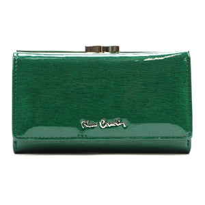 Pierre Cardin 05 LINE 108 žalia odinė piniginė zielony