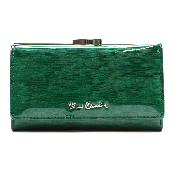 Pierre Cardin 05 LINE 108 žalia odinė piniginė zielony