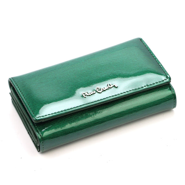 Pierre Cardin 05 LINE 108 žalia odinė piniginė zielony