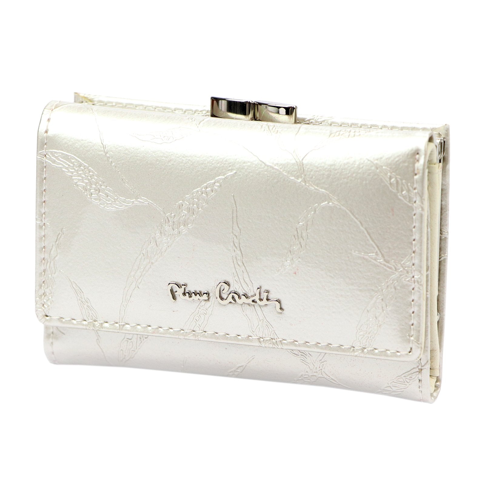 Pierre Cardin 02 LEAF 117 kreminė piniginė cream