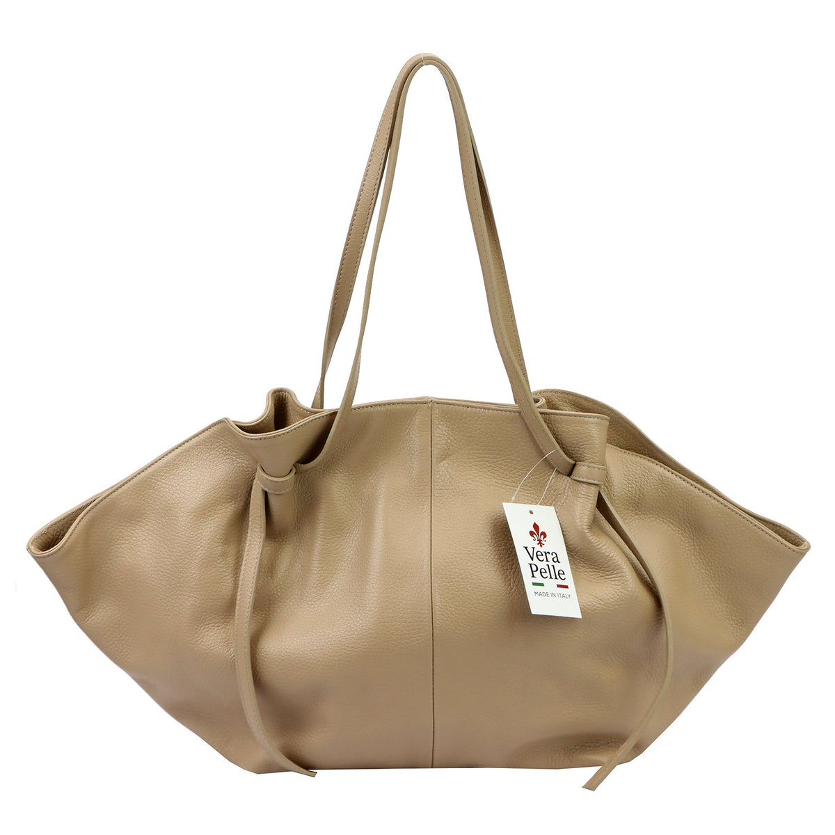 Luka 26-012 DOLLARO taupe natūralios odos rankinė taupe