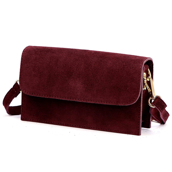 Luka 25-070 bordo spalvos odinė rankinė bordo