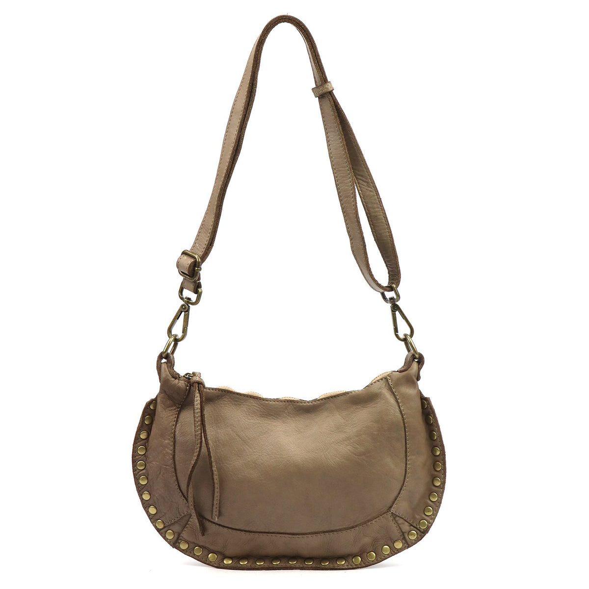 VS 063-598 taupe natūralios odos rankinė taupe
