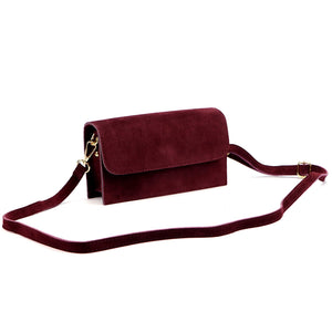 Luka 25-070 bordo spalvos odinė rankinė bordo