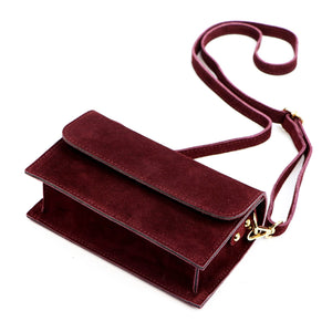 Luka 25-070 bordo spalvos odinė rankinė bordo