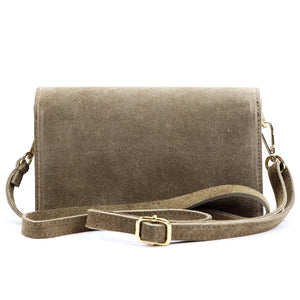 Luka 25-070 taupe natūralios odos rankinė taupe