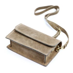 Luka 25-070 taupe natūralios odos rankinė taupe