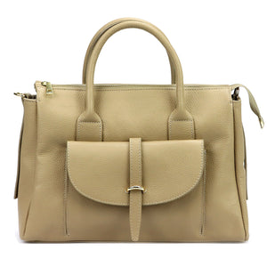 Camilla PREMIUM 10.016 DOLLARO taupe natūralios odos rankinė taupe