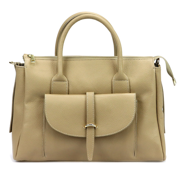 Camilla PREMIUM 10.016 DOLLARO taupe natūralios odos rankinė taupe