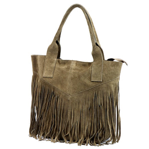 Luka 25-012 taupe natūralios odos rankinė taupe