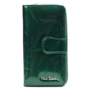 Pierre Cardin 02 LEAF 116 žalia piniginė zielony