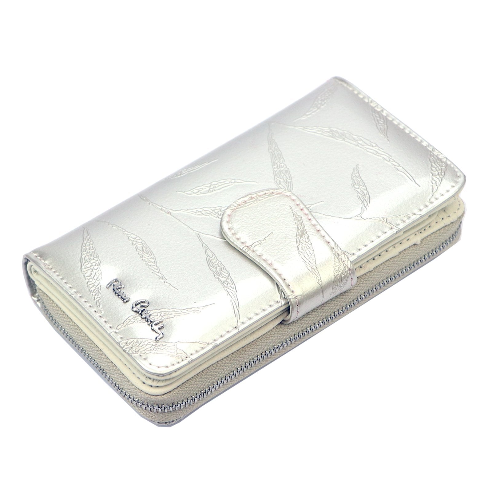 Pierre Cardin 02 LEAF 116 kreminė piniginė cream