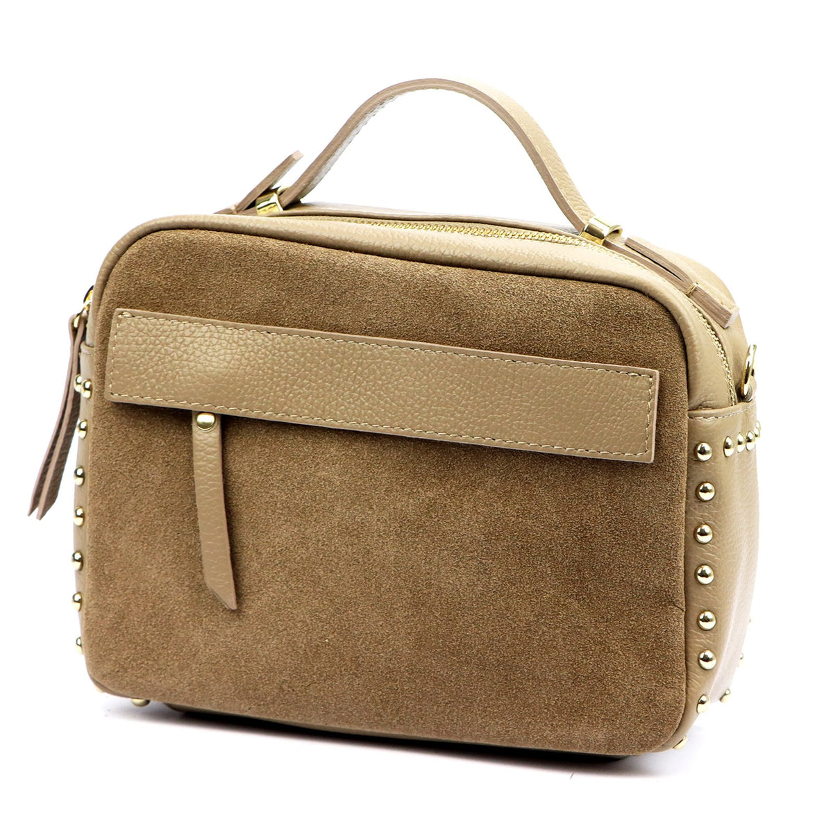 Luka 25-062 DOLLARO taupe natūralios odos rankinė taupe