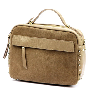 Luka 25-062 DOLLARO taupe natūralios odos rankinė taupe