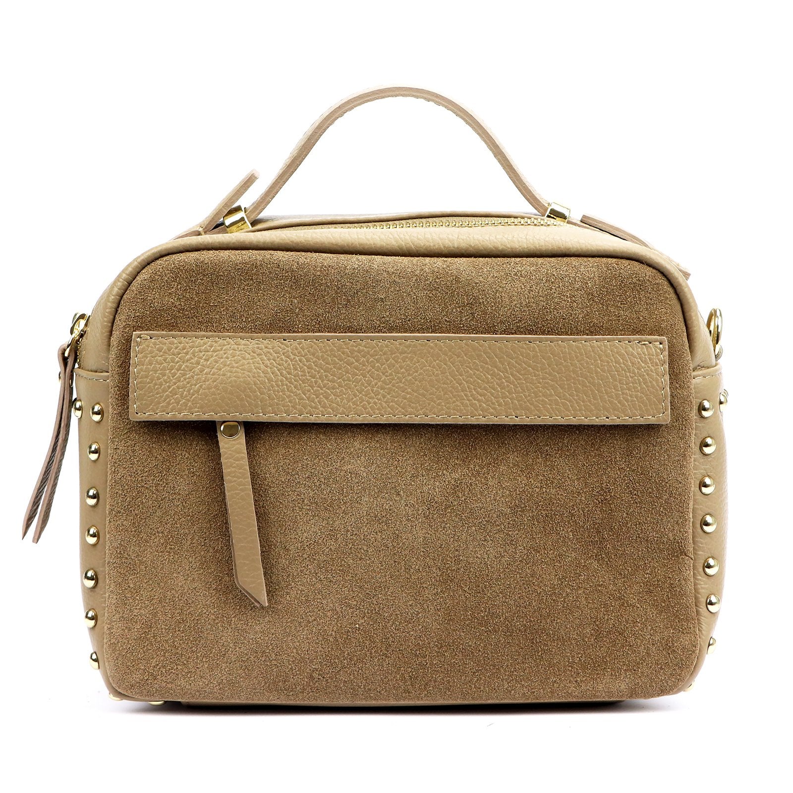 Luka 25-062 DOLLARO taupe natūralios odos rankinė taupe