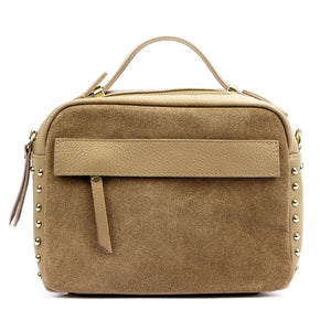 Luka 25-062 DOLLARO taupe natūralios odos rankinė taupe