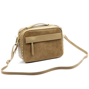 Luka 25-062 DOLLARO taupe natūralios odos rankinė taupe