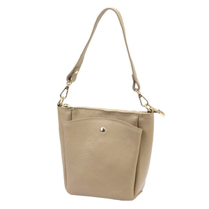Luka 26-018 DOLLARO taupe odinė rankinė taupe