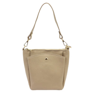 Luka 26-018 DOLLARO taupe odinė rankinė taupe