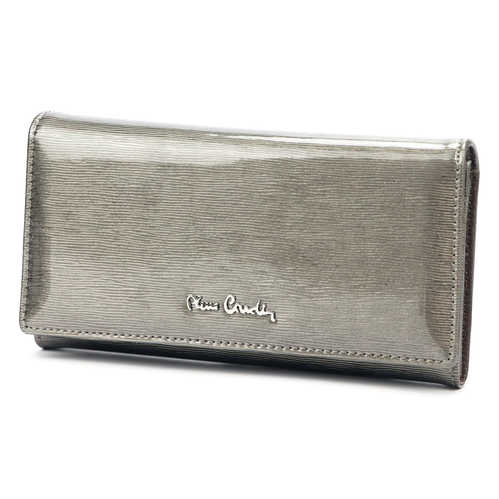 Pierre Cardin 05 LINE 114 pilka odinė piniginė popiel