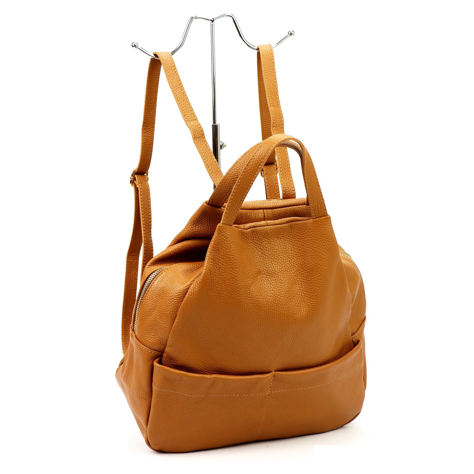 Luka 24-070 DOLLARO camel-1 odinė kuprinė camel-1