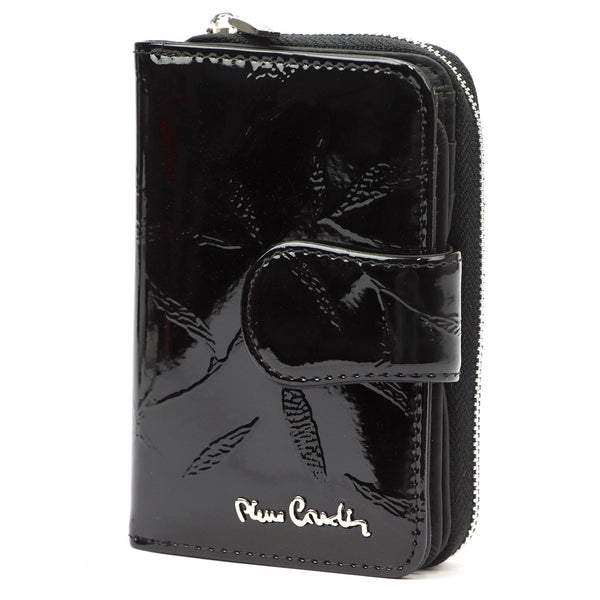 Pierre Cardin 02 LEAF 115 juoda odinė piniginė czarny