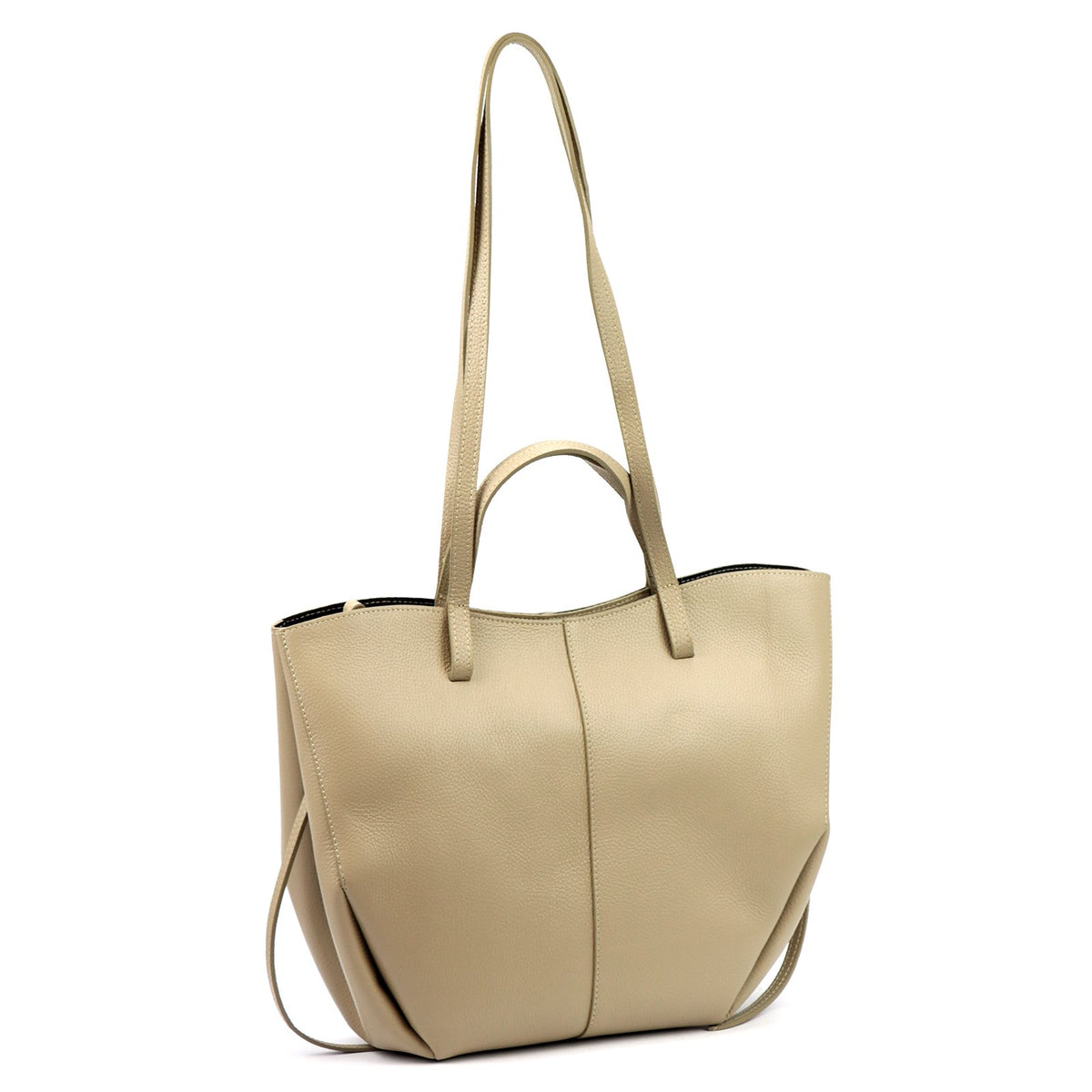 Luka 24-082 D DOLLARO taupe natūralios odos rankinė taupe
