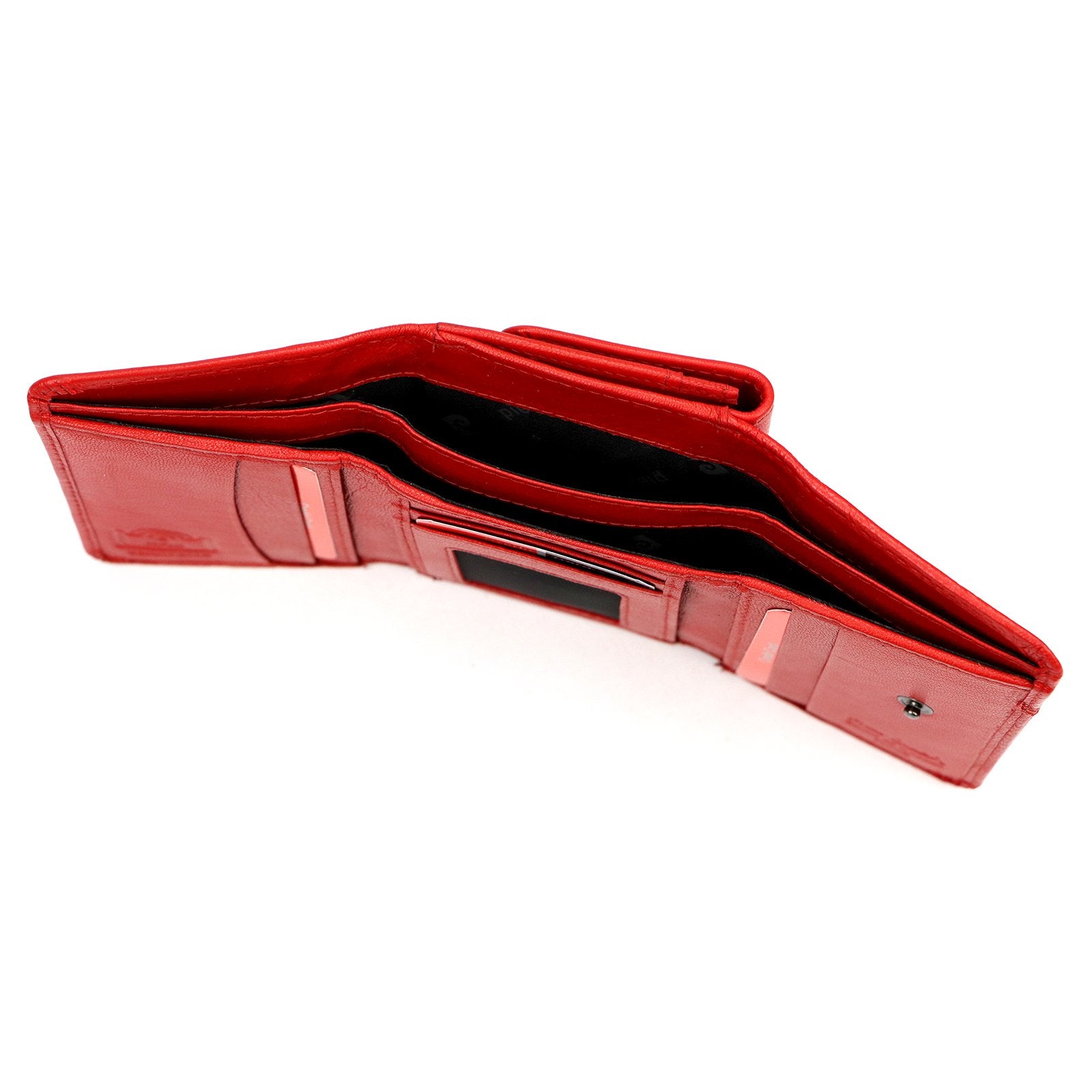 Pierre Cardin TILAK161 1835 raudona odinė piniginė czerwony