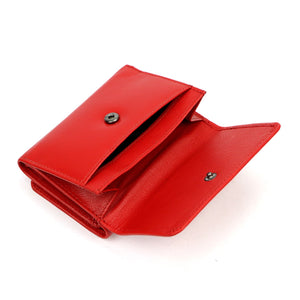 Pierre Cardin TILAK161 1835 raudona odinė piniginė czerwony