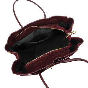 Camilla PREMIUM 10.004 CROCO bordinė odinė rankinė bordo