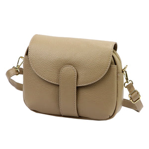 Luka 24-099 DOLLARO taupe natūralios odos rankinė taupe