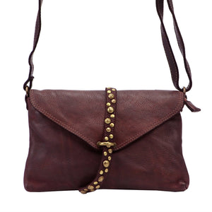 VS 013 bordo spalvos natūralios odos rankinė bordo