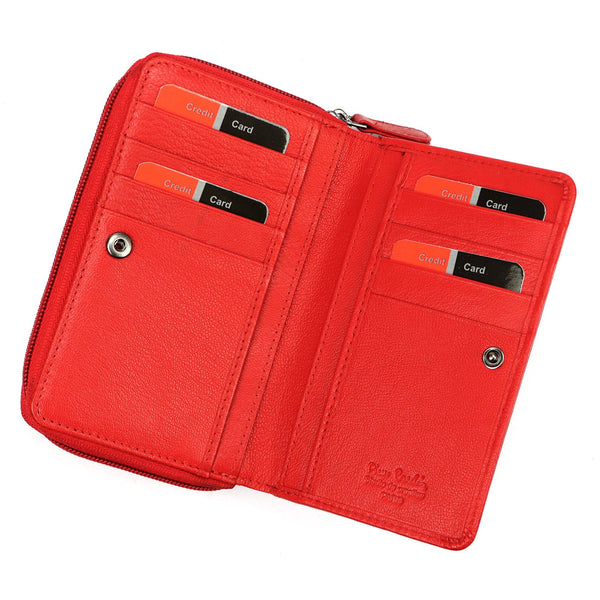 Pierre Cardin TILAK161 22036 raudona piniginė czerwony