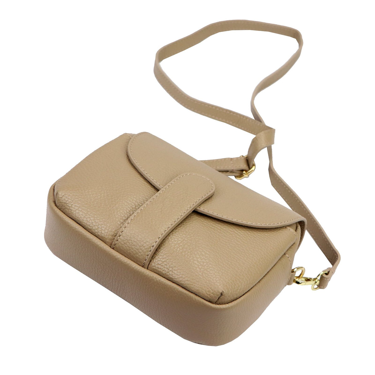 Luka 24-099 DOLLARO taupe natūralios odos rankinė taupe
