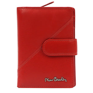 Pierre Cardin TILAK161 2571 raudona odinė piniginė czerwony