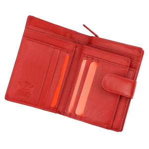 Pierre Cardin TILAK161 2571 raudona odinė piniginė czerwony