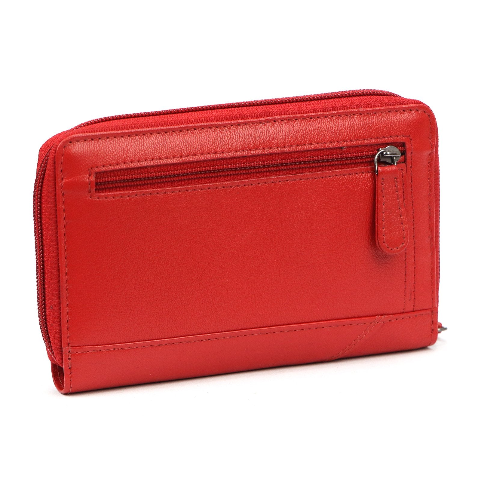 Pierre Cardin TILAK161 2584 raudona odinė piniginė czerwony