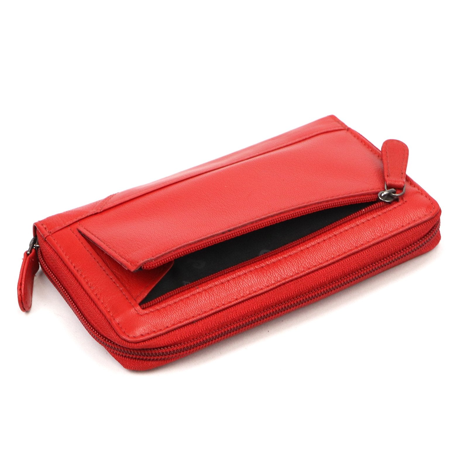 Pierre Cardin TILAK161 2584 raudona odinė piniginė czerwony