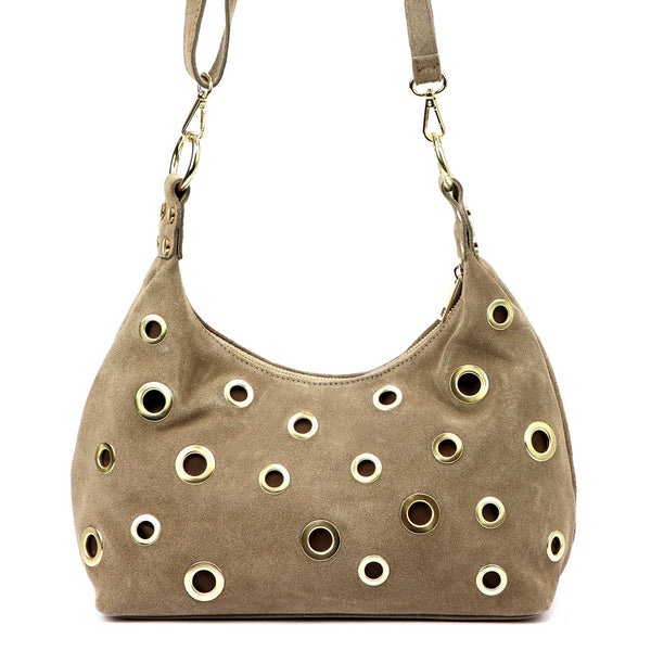 Luka 26-052 taupe odinė rankinė taupe