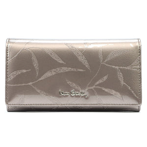 Pierre Cardin 02 LEAF 114 pilka odinė piniginė popiel