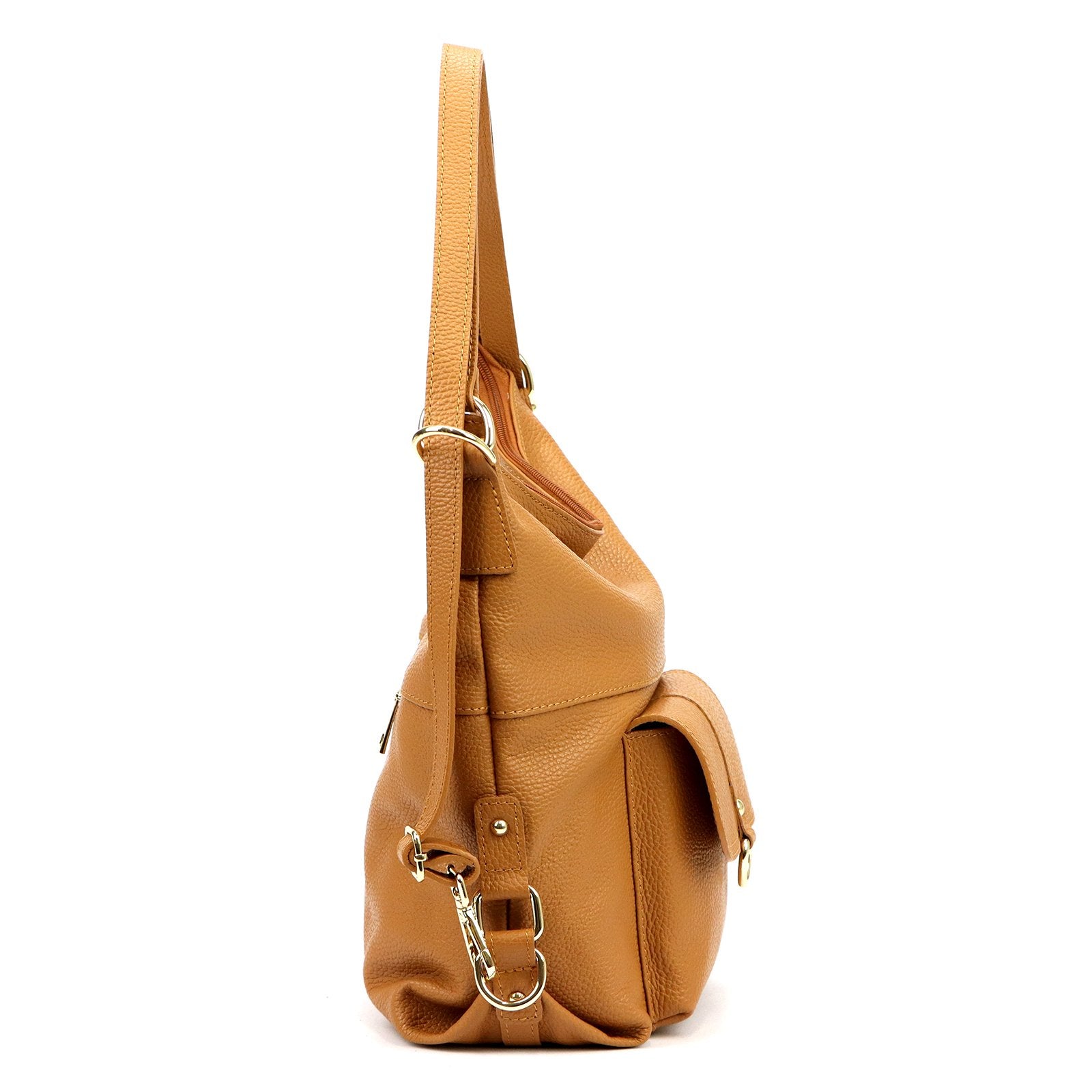 Luka 19-001 DOLLARO GOLD camel-1 natūralios odos rankinė camel-1