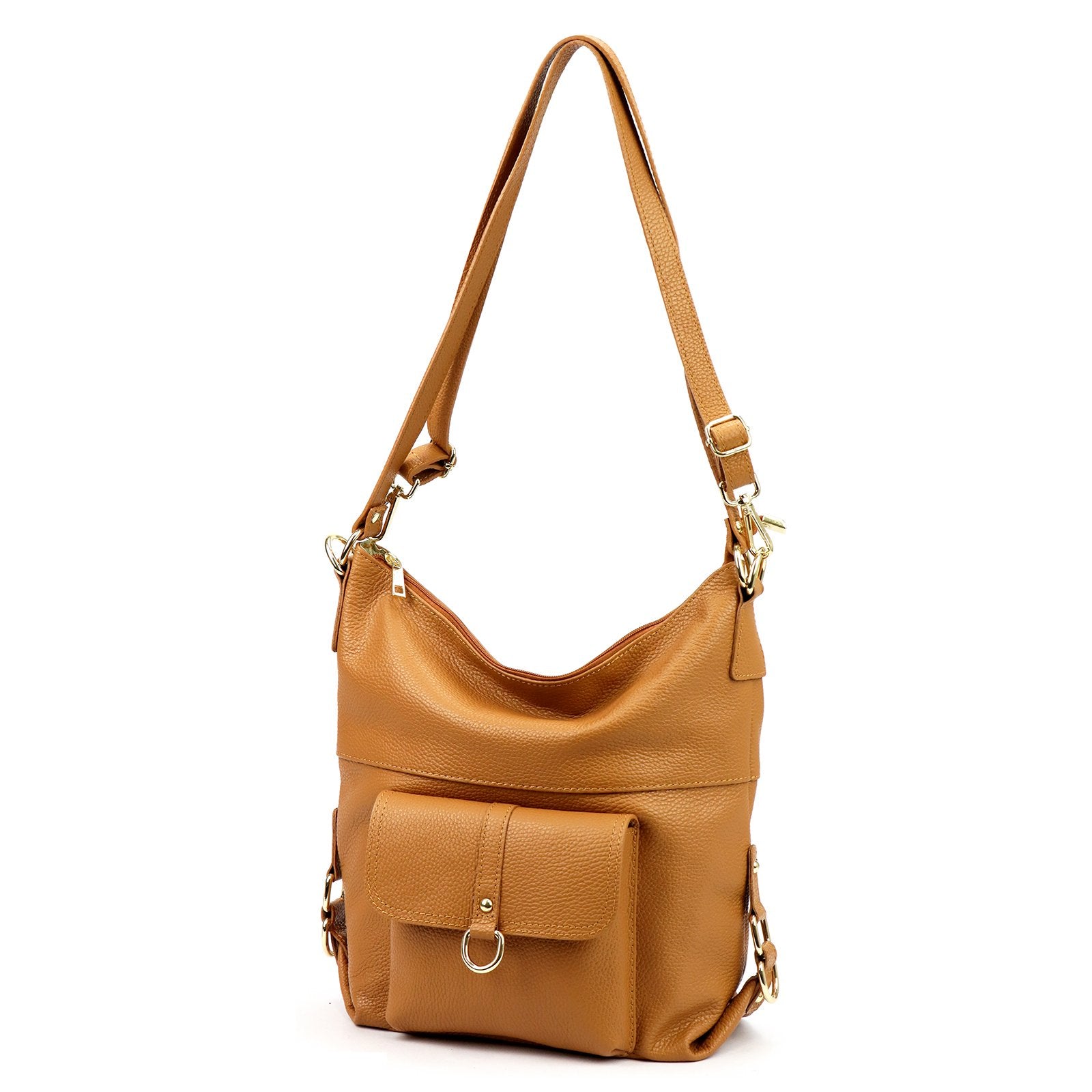 Luka 19-001 DOLLARO GOLD camel-1 natūralios odos rankinė camel-1